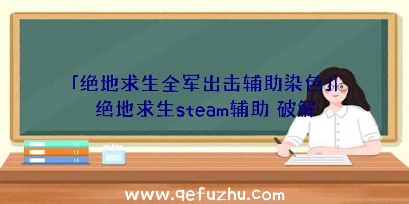 「绝地求生全军出击辅助染色」|绝地求生steam辅助